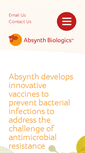 Mobile Screenshot of absynthbiologics.co.uk